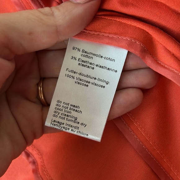 Akris Punto Coral Mock Neck Zip Up Jacket Size 4 - Picture 4 of 5